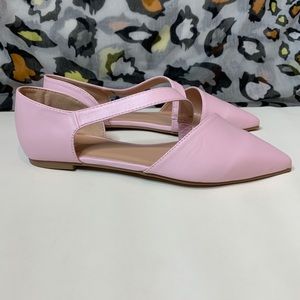 Size 7 (MW) Pink Landry Ballet Flats- Pointed Toe